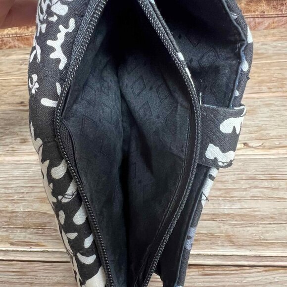 Vera Bradley Paisley Noir Trifold Wallet Snap Closure Clean Wristlet mulberryfou - Picture 8 of 14